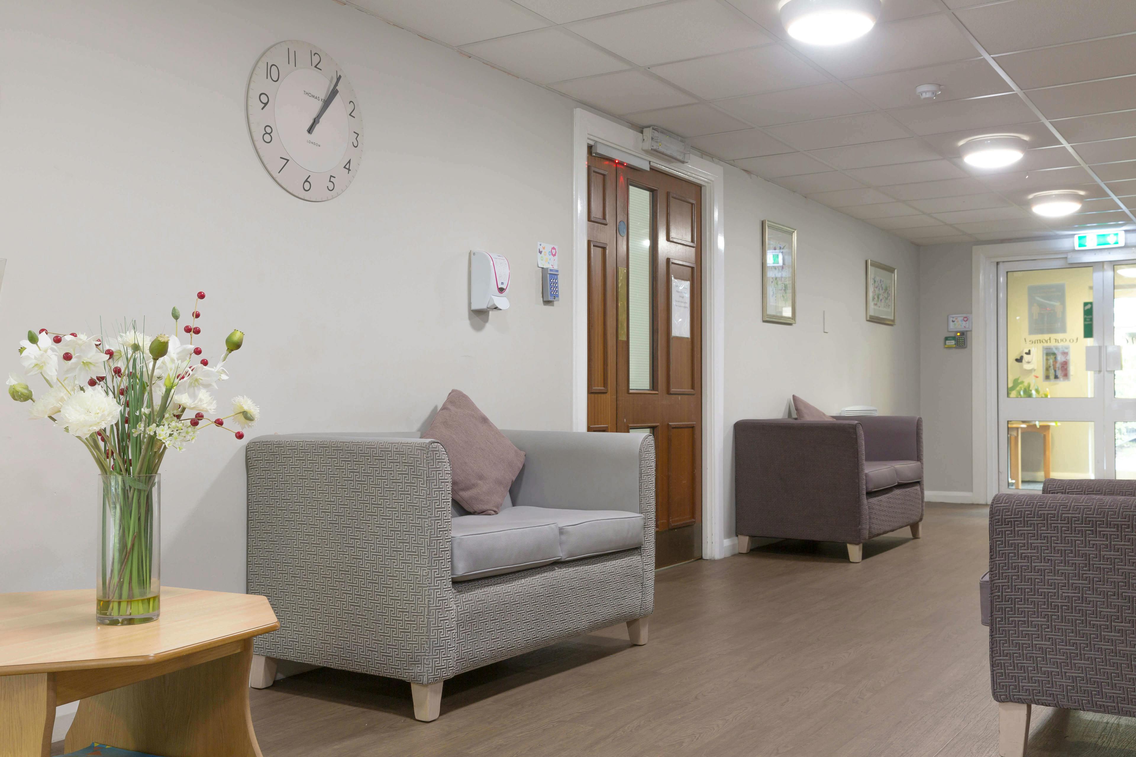 Communal area of Farm Lane care home in London, Greater London