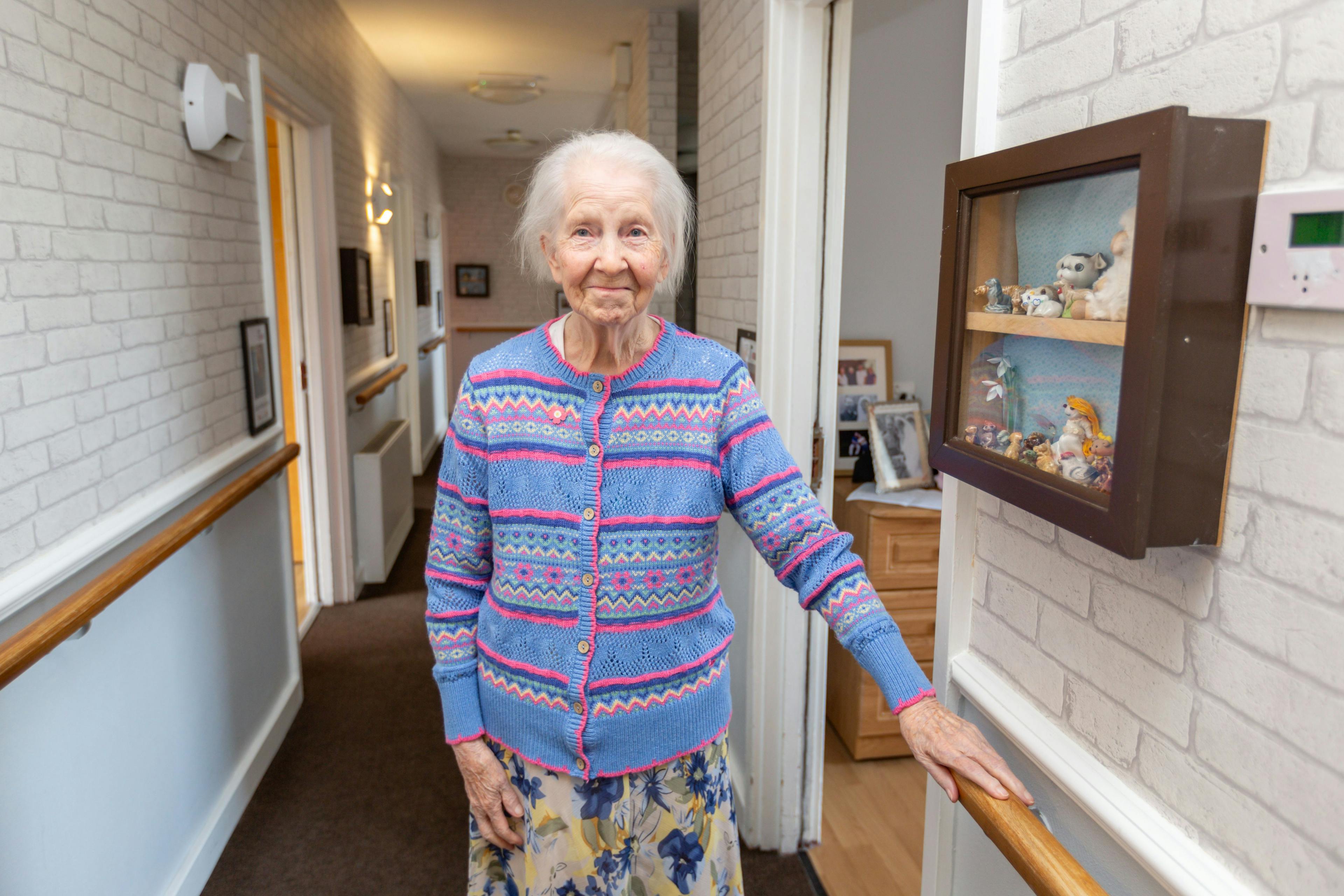 Resident at Fitzwilliam House care home in Cambridge