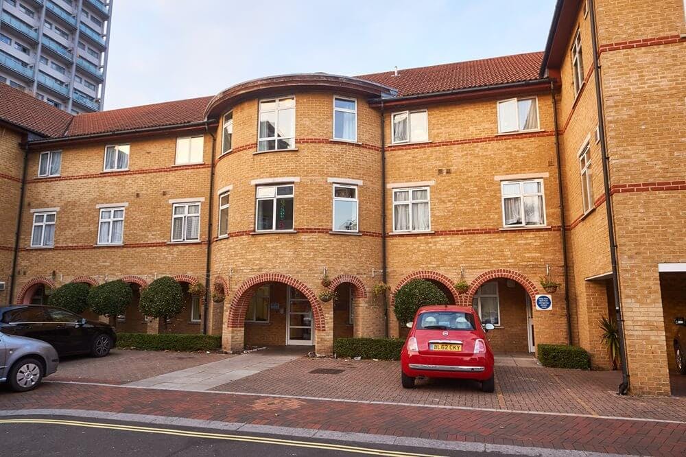 Exterior of Forrester Court care home in Westminster, London