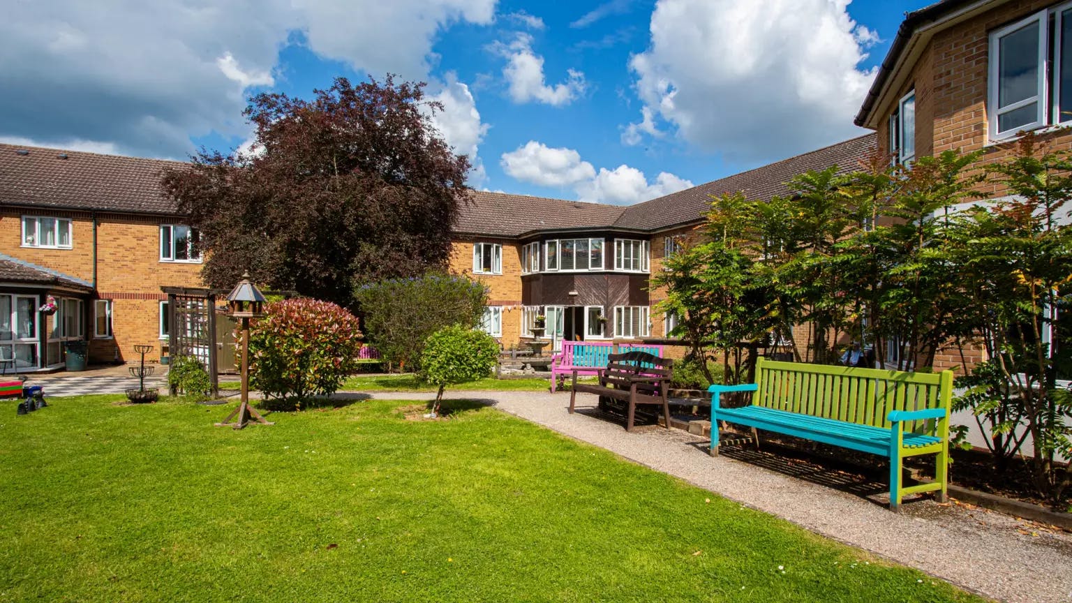 Exterior of Fosse House care home in St Albans, Hertfordshire