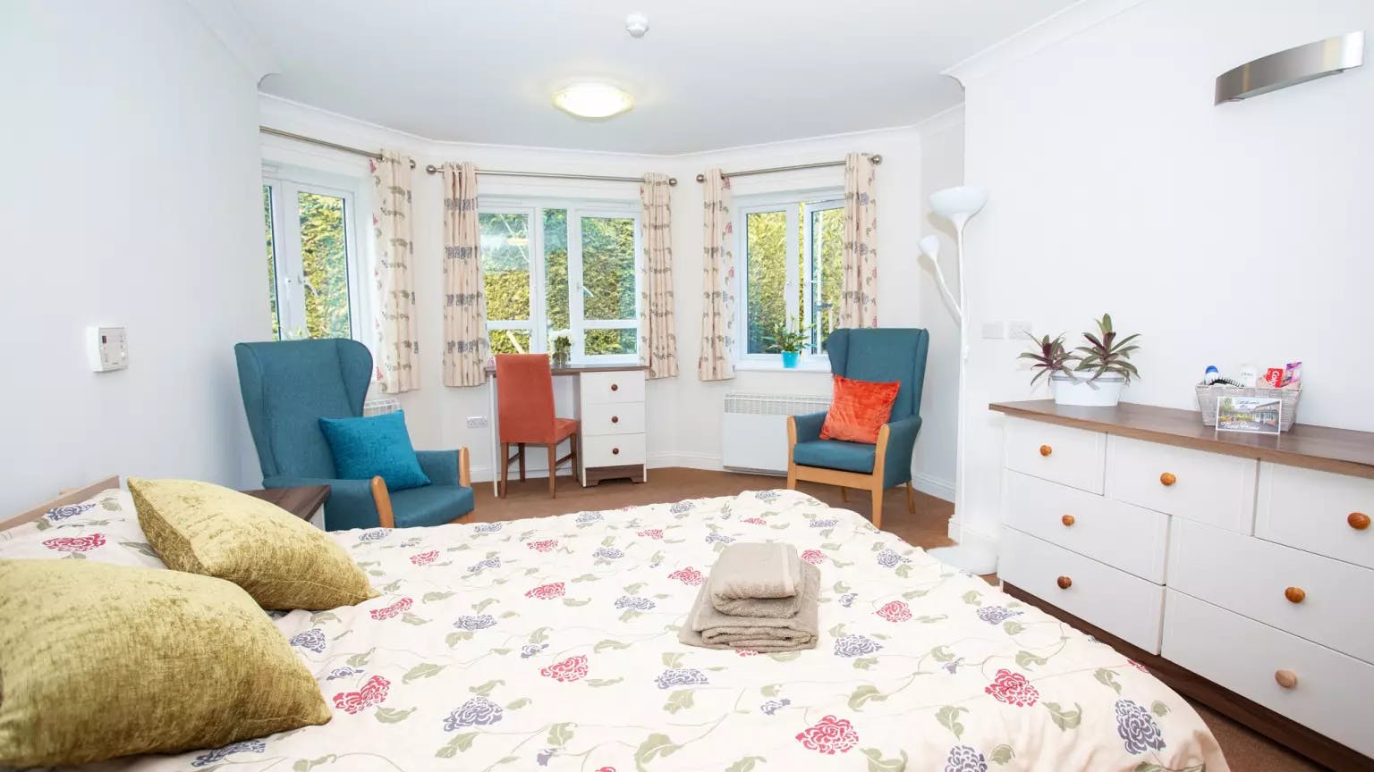 Bedroom of Fosse House care home in St Albans, Hertfordshire