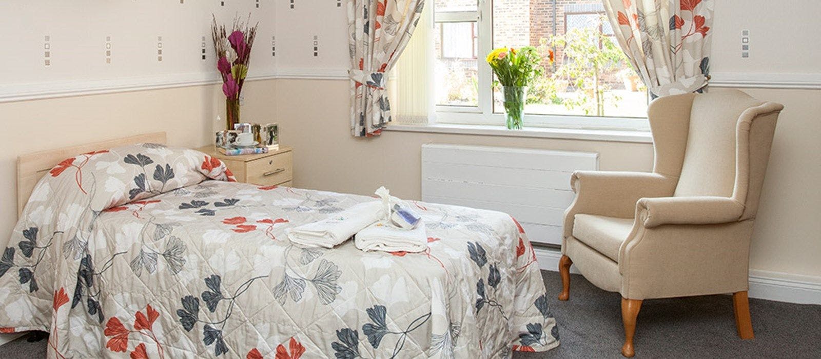 Bedroom at Maple Lodge Care Home in Sunderland, Tyne and Wear
