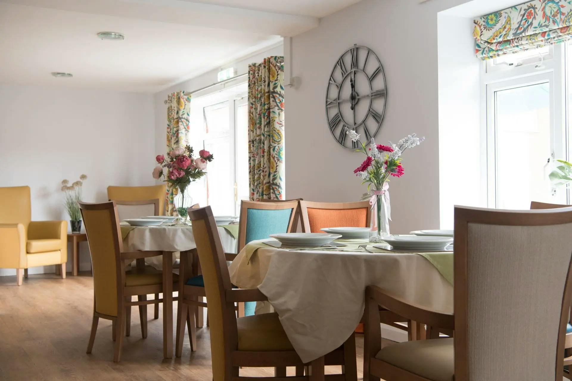 Dining Room at Gilawood Court Care Home in Nuneaton, Warwickshire