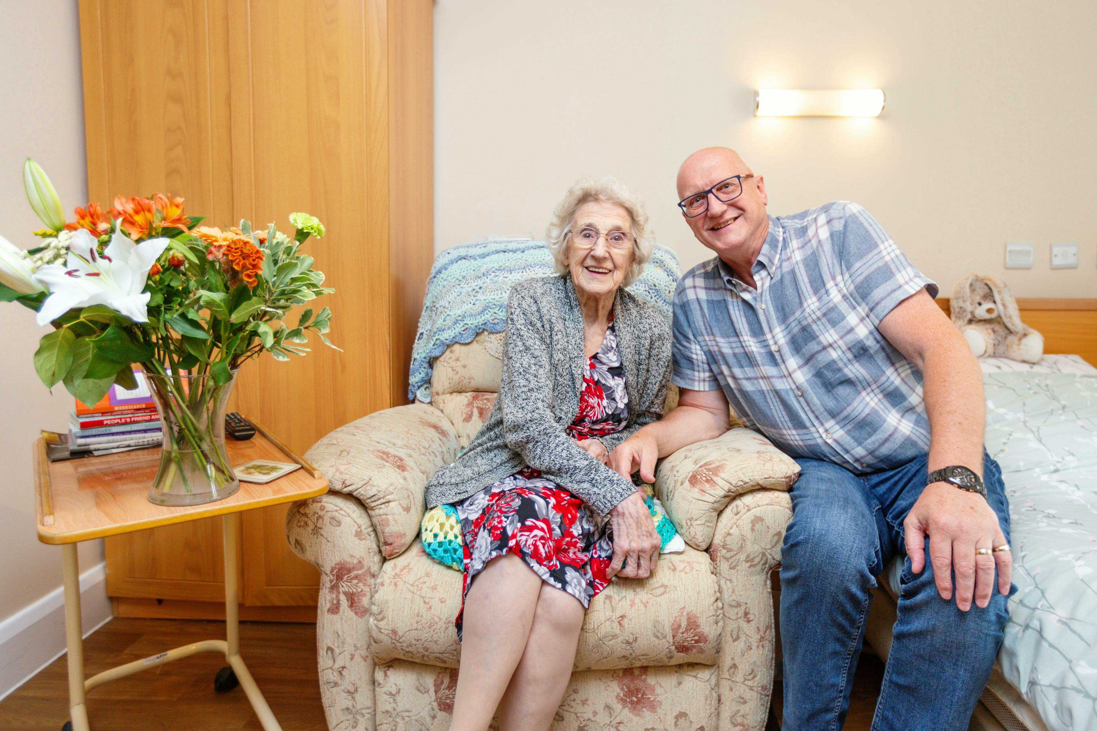 Residents at Glennfield care home in Wisbech, Cambridgeshire