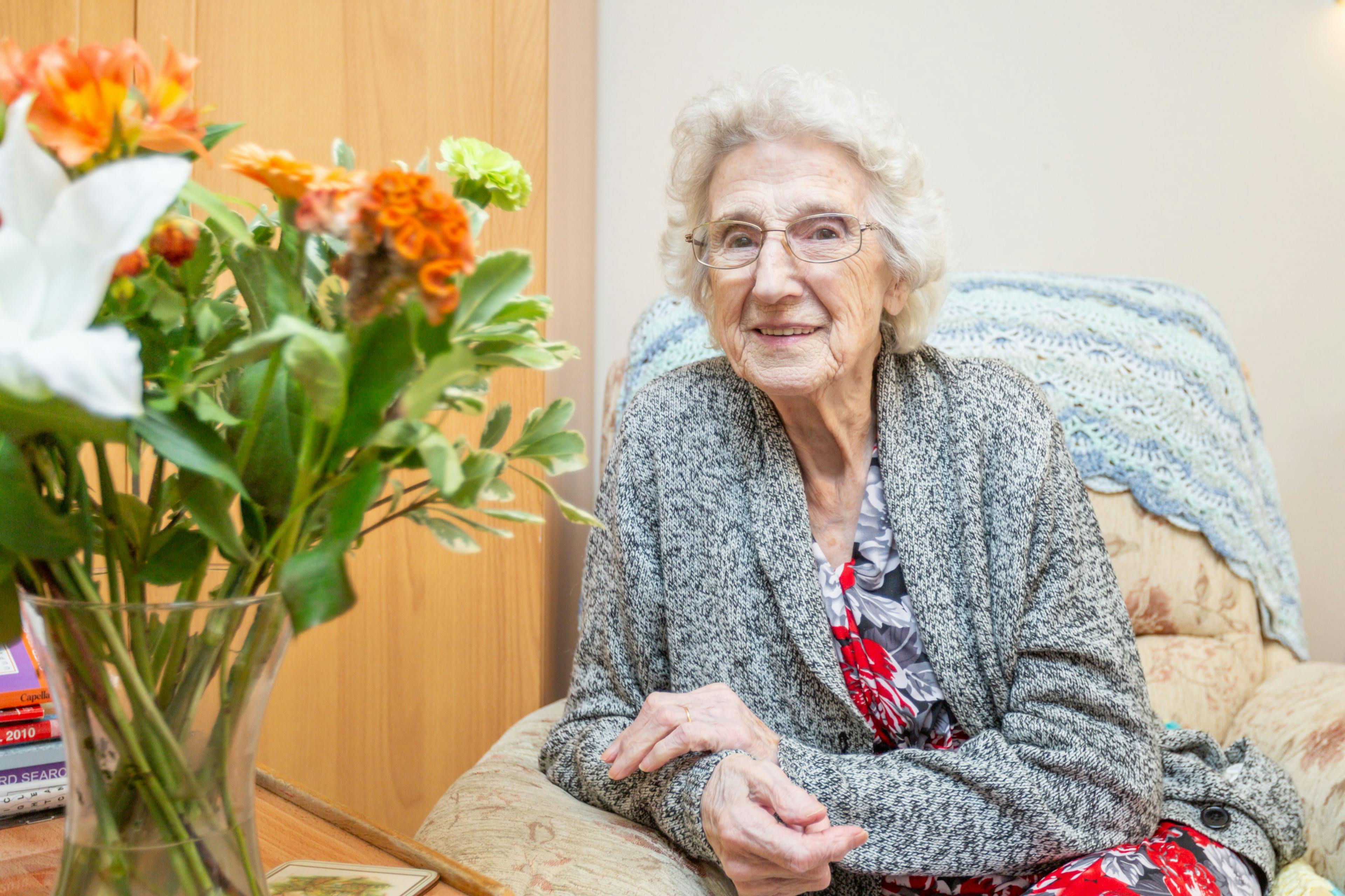 Residents at Glennfield care home in Wisbech, Cambridgeshire