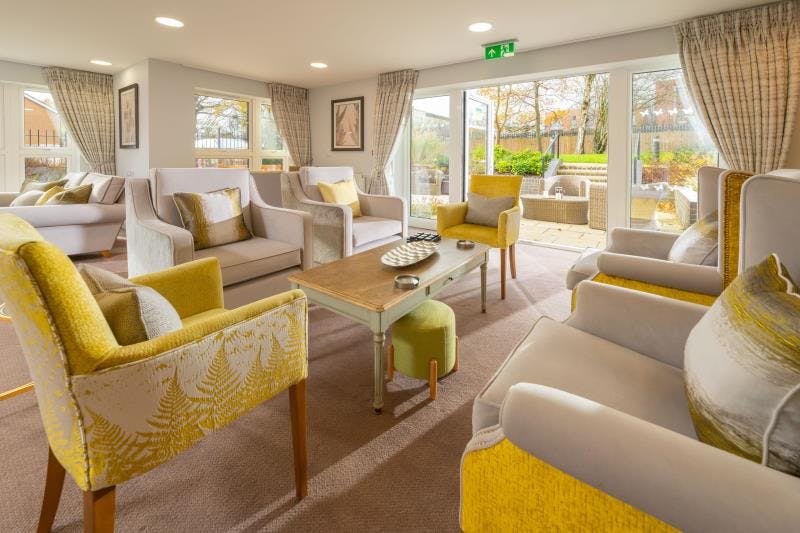 Communal Lounge at Goldwyn House Retirement development in Borehamwood, Hertsmere