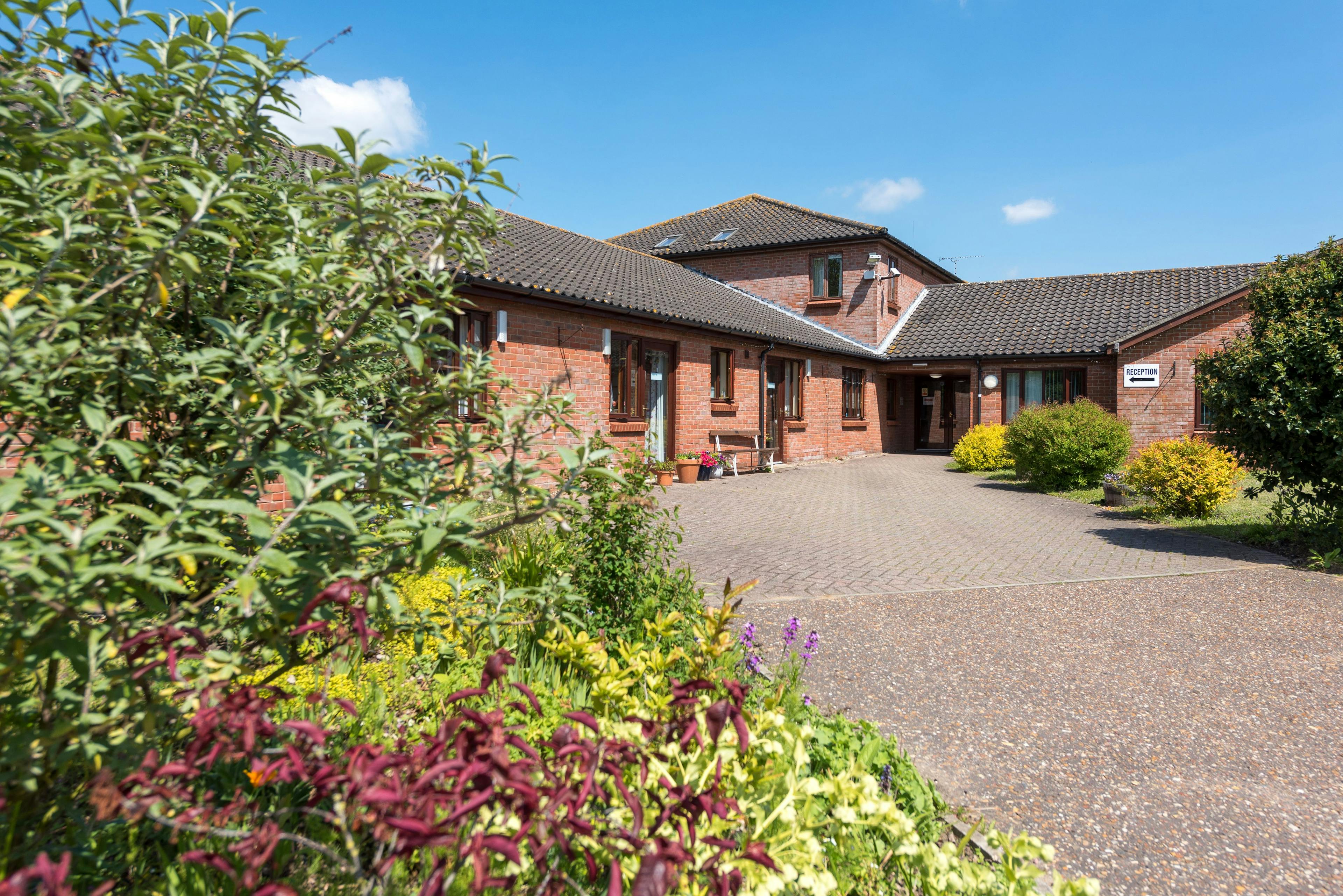 Exterior of Hassingham House care home in Norwich, Norfolk