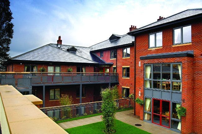 Exterior of Hadrian House care home in Blaydon, Tyne and Wear