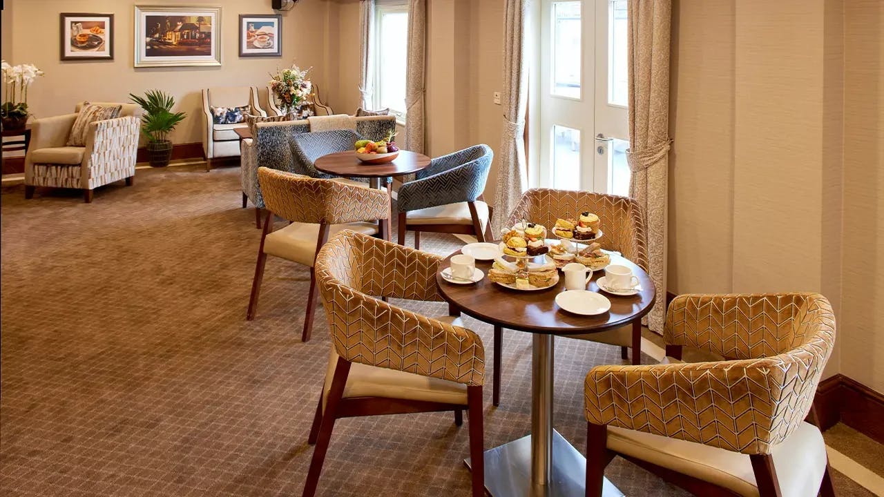 Dining Room at Hampstead Court Care Home in London, England