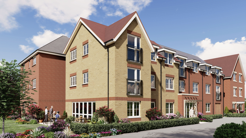 Exterior of Ford Lodge retirement development in Handforth, Cheshire
