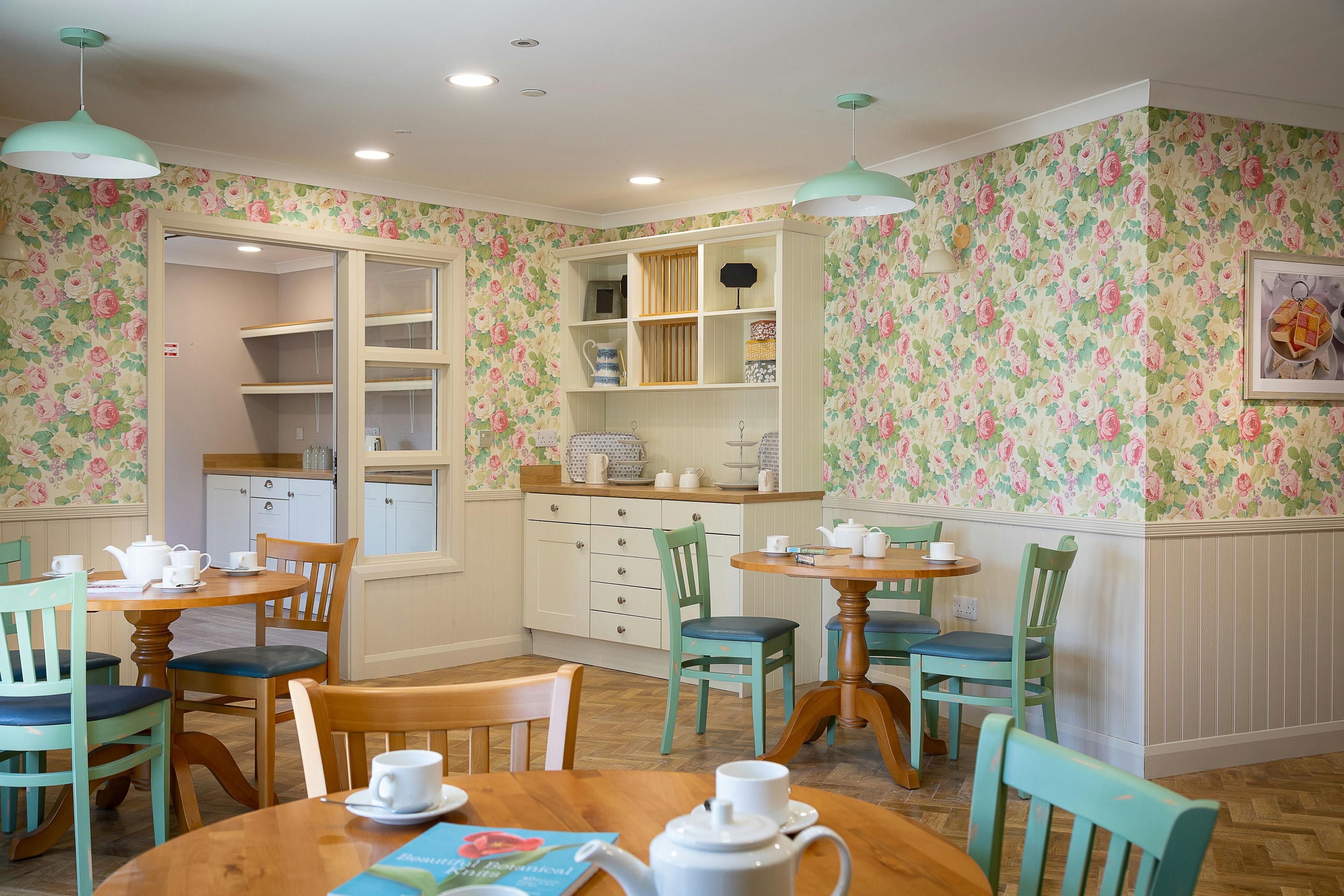 Cafe at Harlow Hall Care Home in Aldershot, Rushmoor