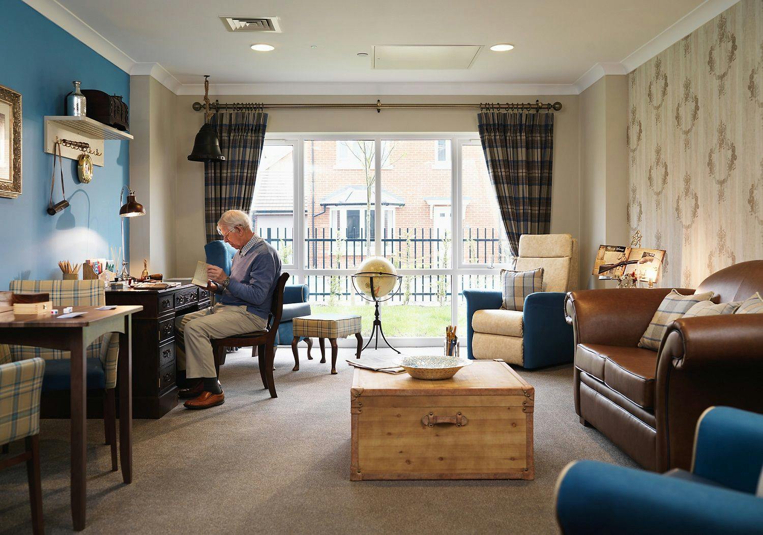 Bedroom at Hartford Court Care Home in Portsmouth, Hampshire