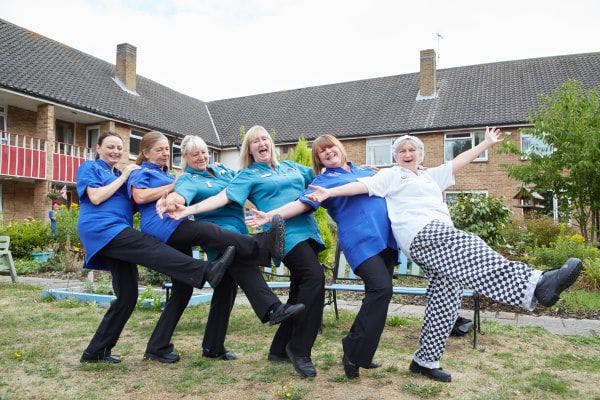 Staff at Hartsholme House Care Home in Lincoln, Lincolnshire 
