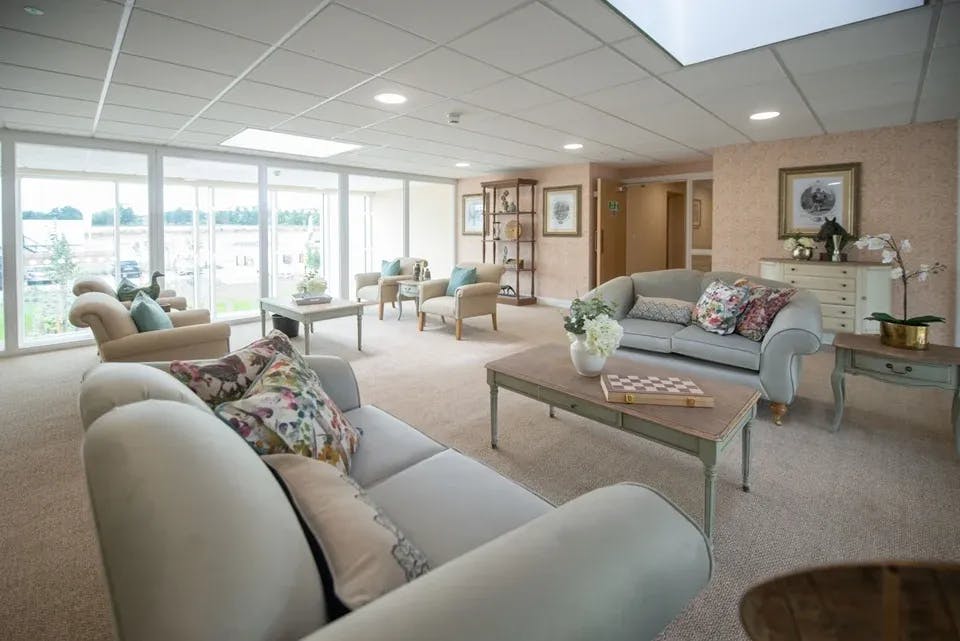 Communal Lounge at Harvard Place Retirement Development in Stratford-upon-Avon, Warwickshire