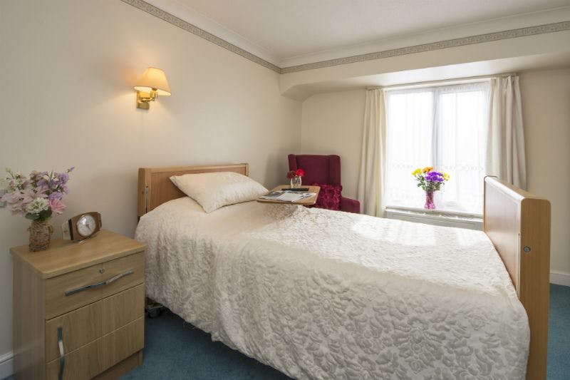 Bedroom of Haven Lodge care home in Clacton-on-Sea, Essex