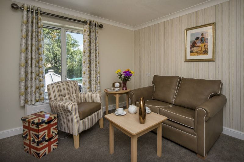 Lounge of Haven Lodge care home in Clacton-on-Sea, Essex