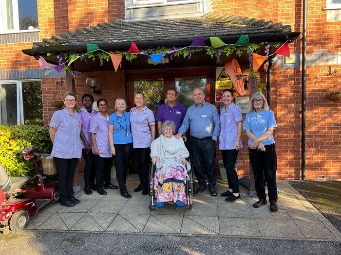 Team at Haven Lodge care home in Clacton-on-Sea, Essex