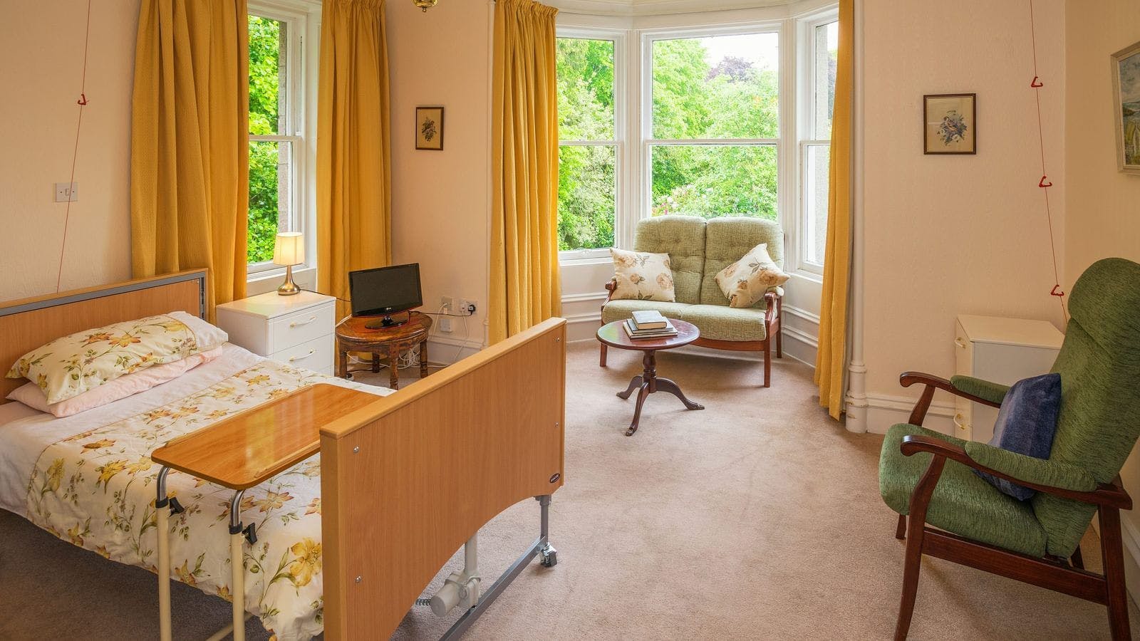 Bedroom at Hawkhill House Care Home in Aberdeen, Aberdeenshire