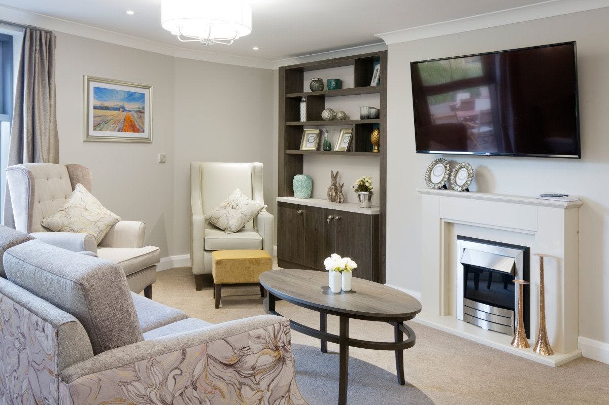 Lounge at Henley House Care Home, Ipswich, Suffolk