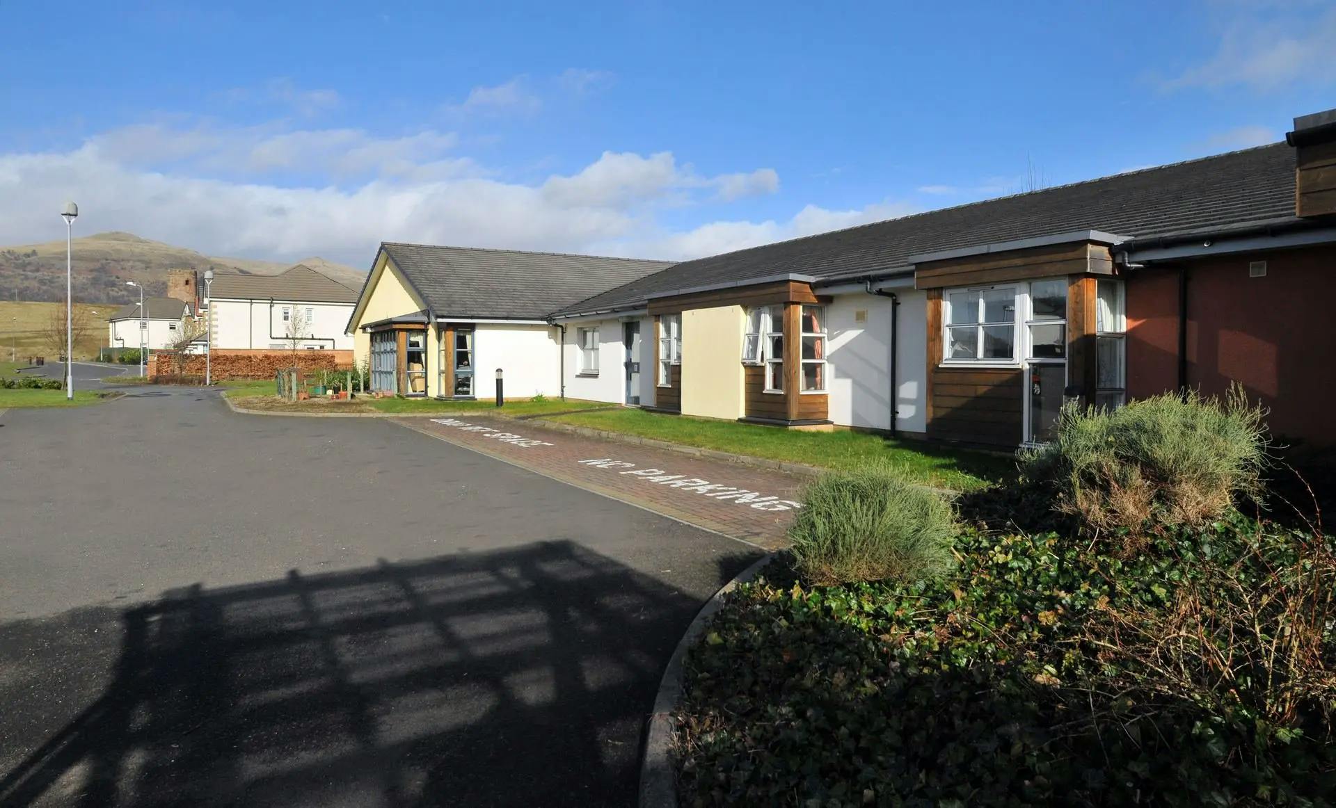 Exterior of Hillview Court Care Home in Alloa, Clackmanshire