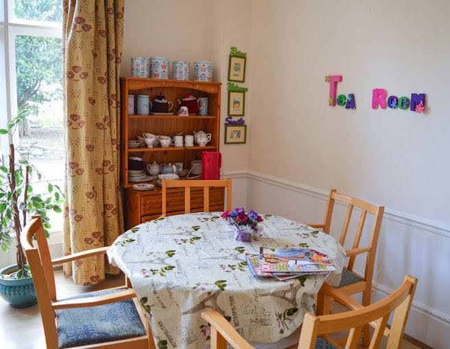 Dining room of Holmer care home in Holmer, Hereford