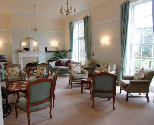 Communal Lounge of Homespring House in Cheltenham, Gloucestershire