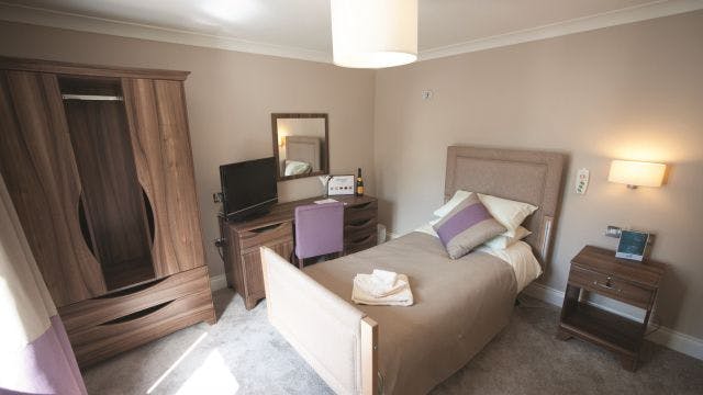 Bedroom at Hope Green Care Home in Ponyton, Macclesfield