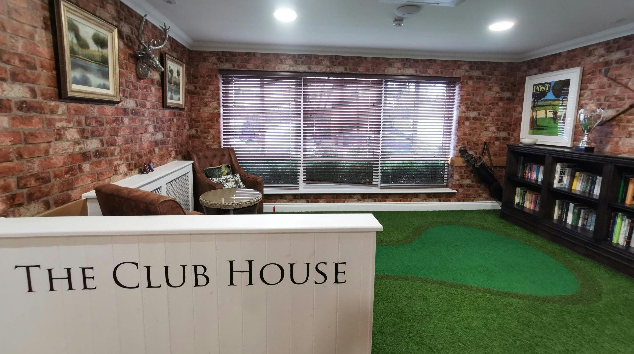The Club House of Cuffley Manor care home in Potters Bar, Hertfordshire