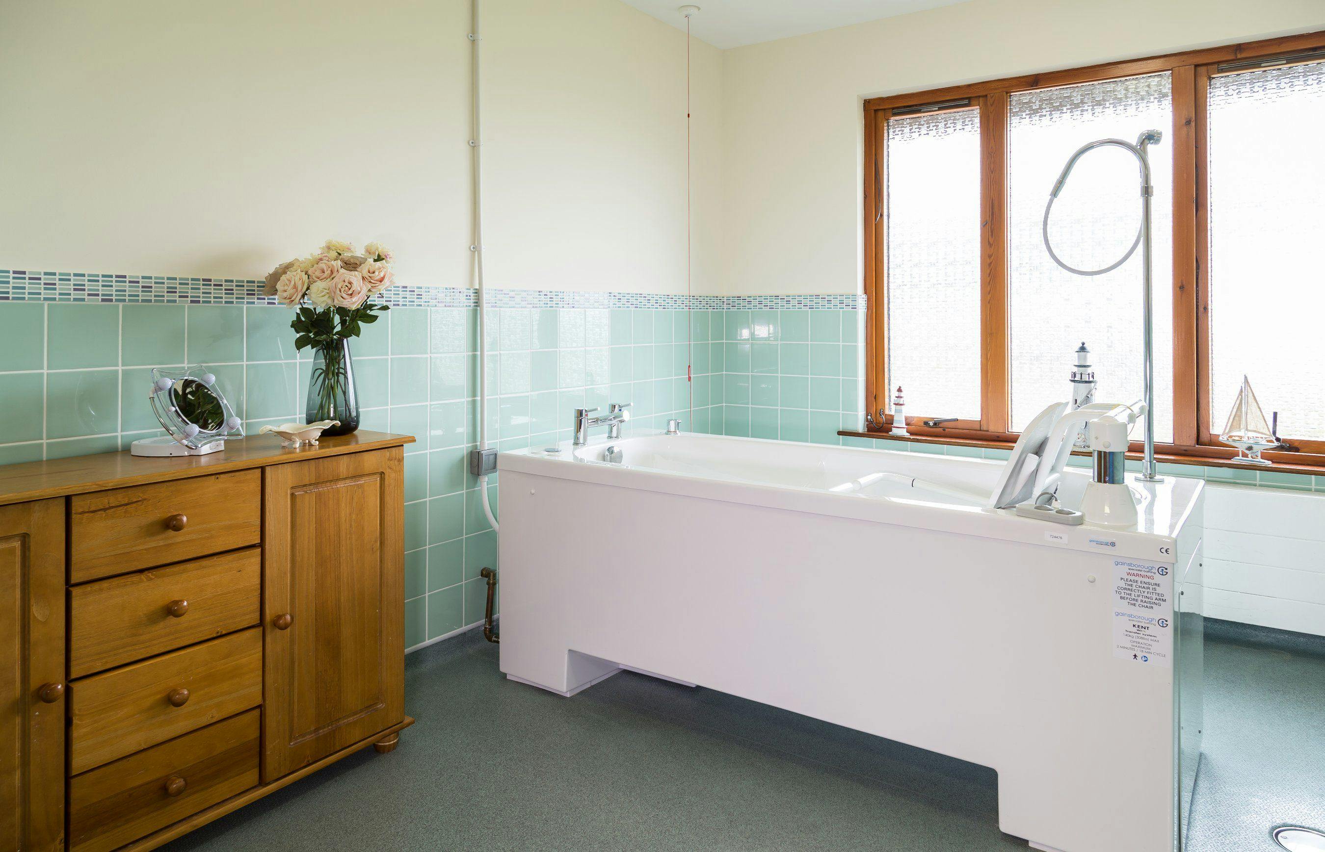 Spa Bathroom at Seaview Care Home in Wick, Highland