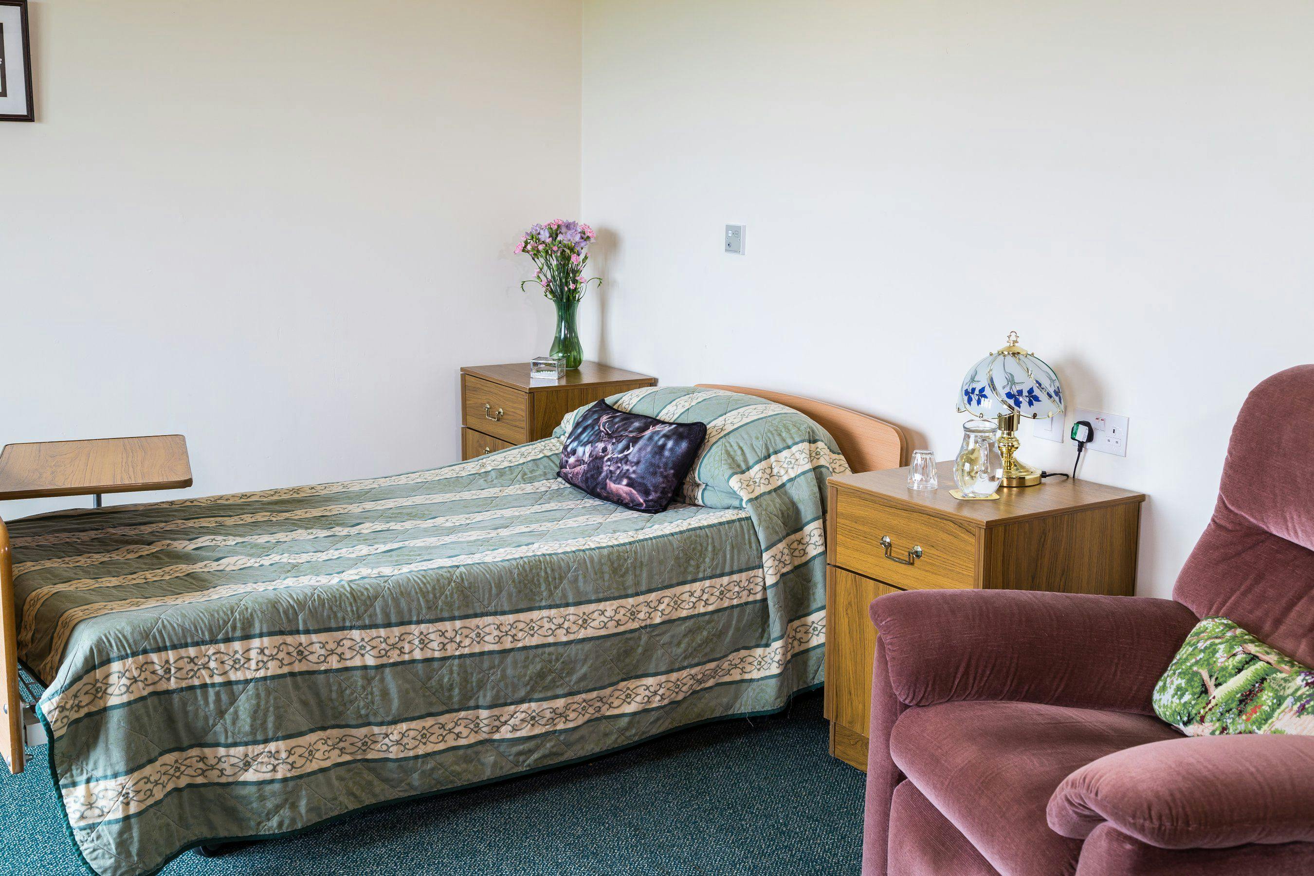 Bedroom at Seaview Care Home in Wick, Highland