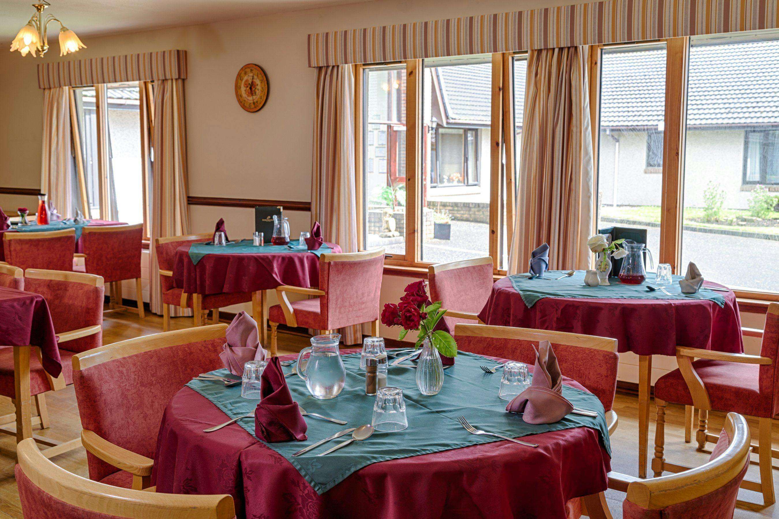 Dining Room at Seaview Care Home in Wick, Highland