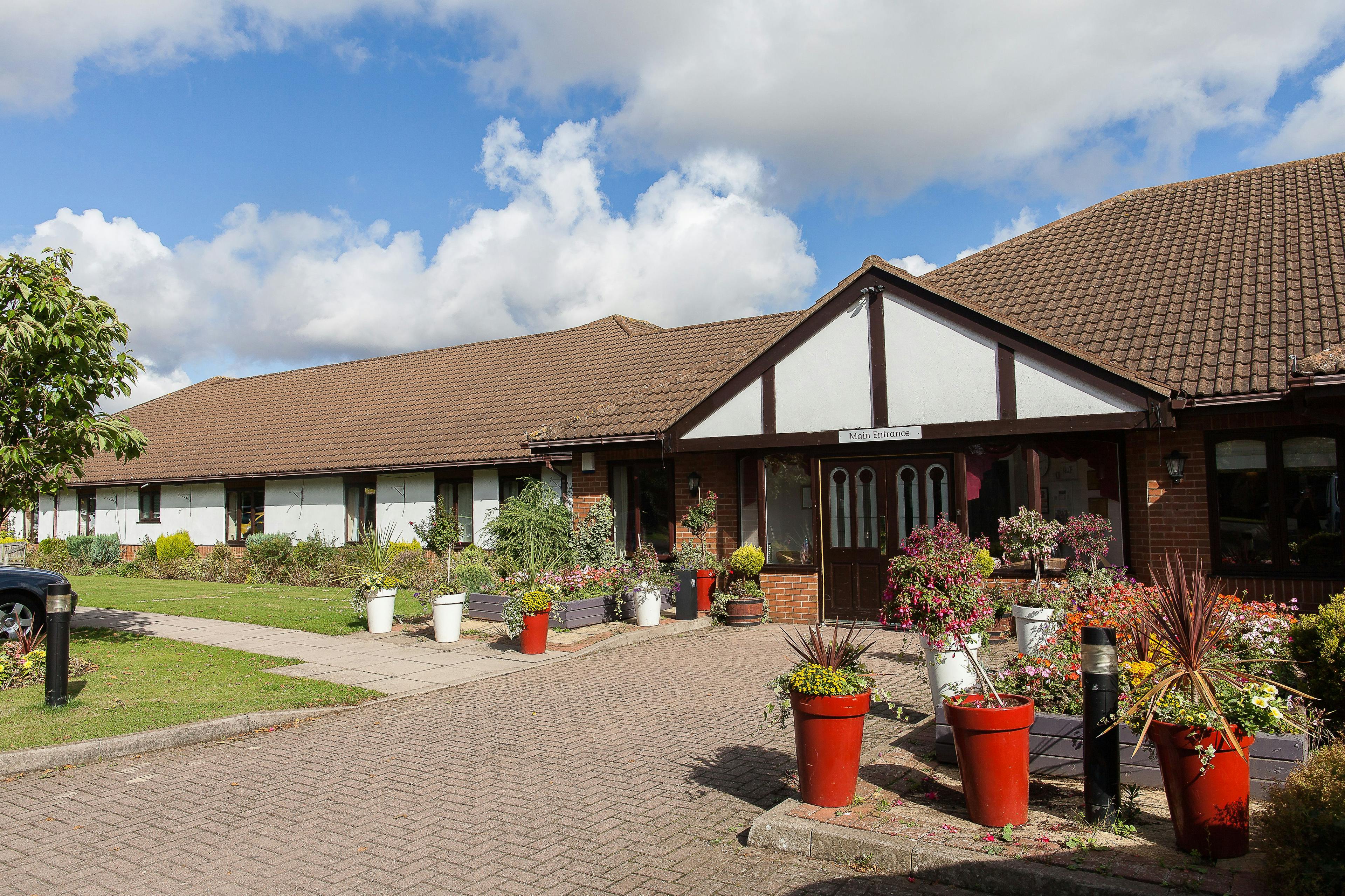 Exterior of Newton House Care Home in Grantham, South Kesteven