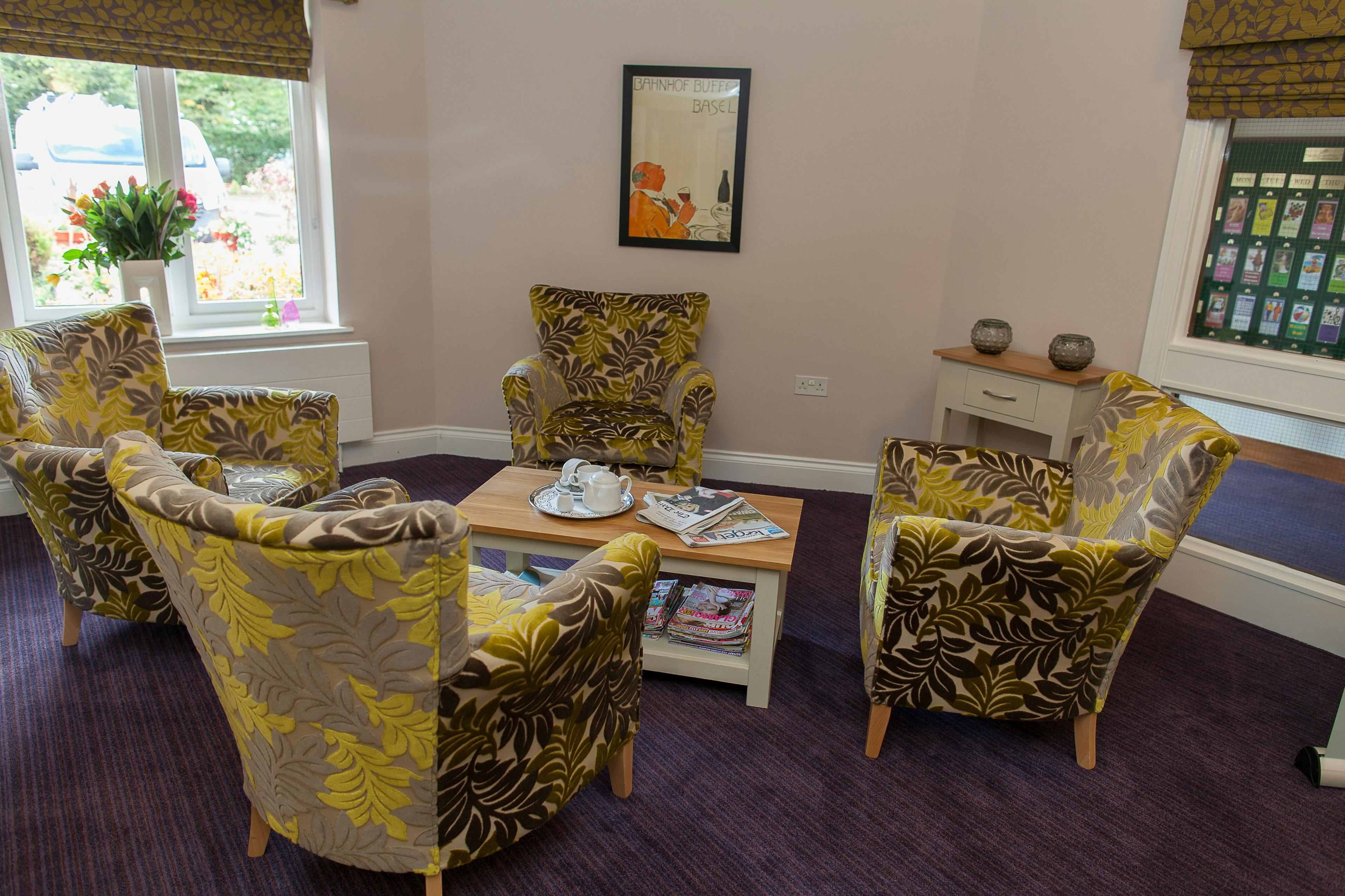 Communal Area of Newton House Care Home in Grantham, South Kesteven