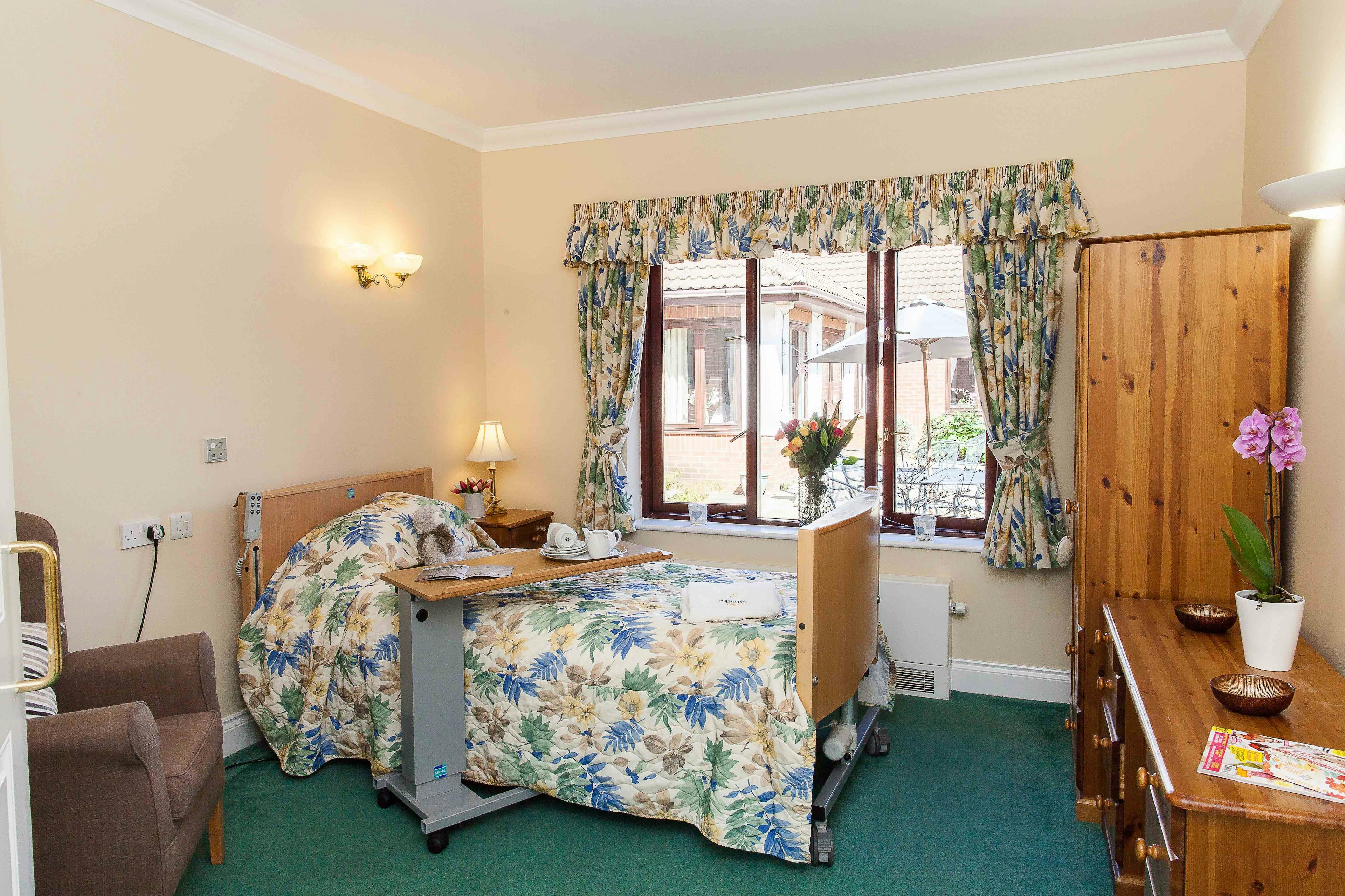 Bedroom of Newton House Care Home in Grantham, South Kesteven