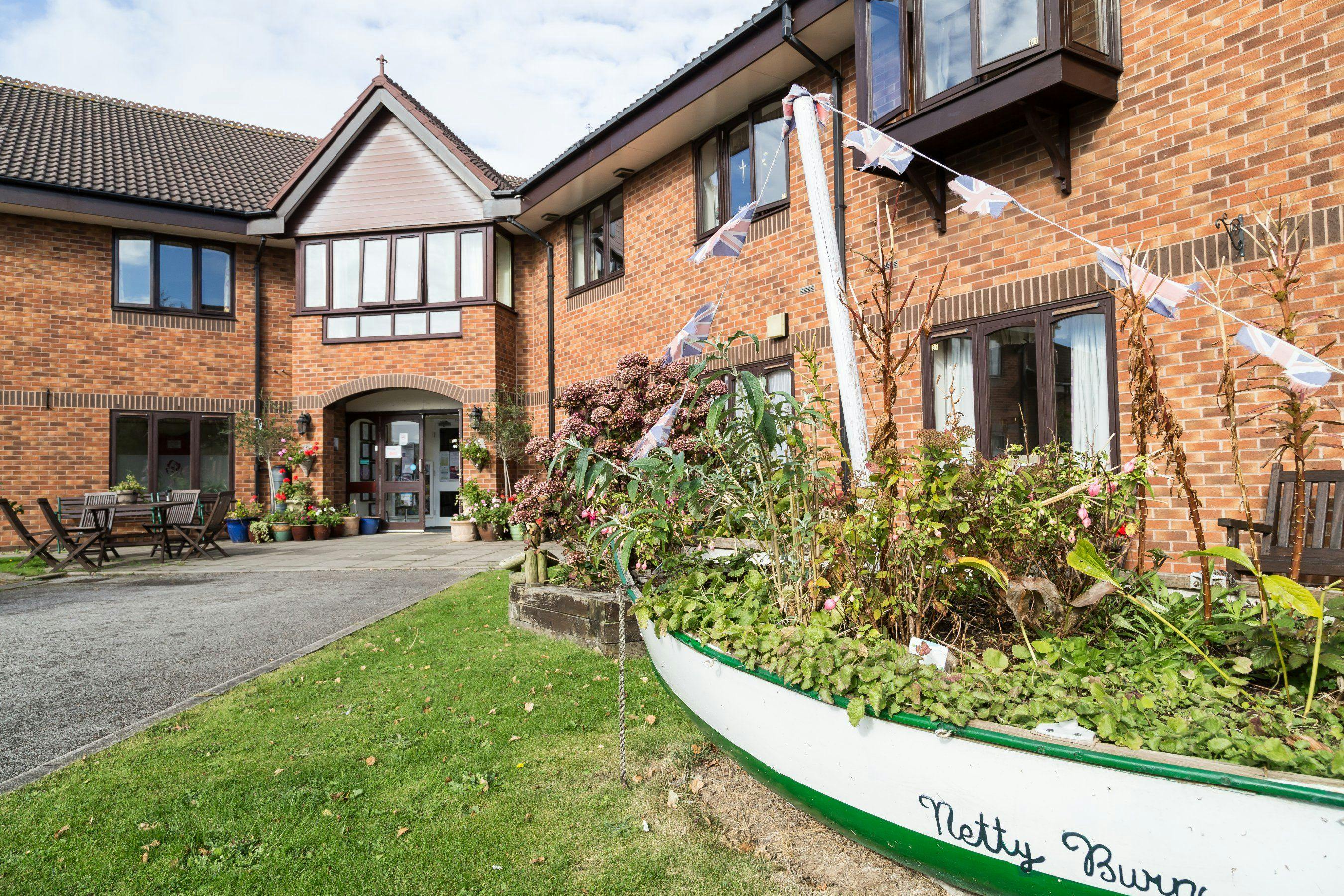Exterior of Mallard Court Care home in Bridlington, East Riding of Yorkshire