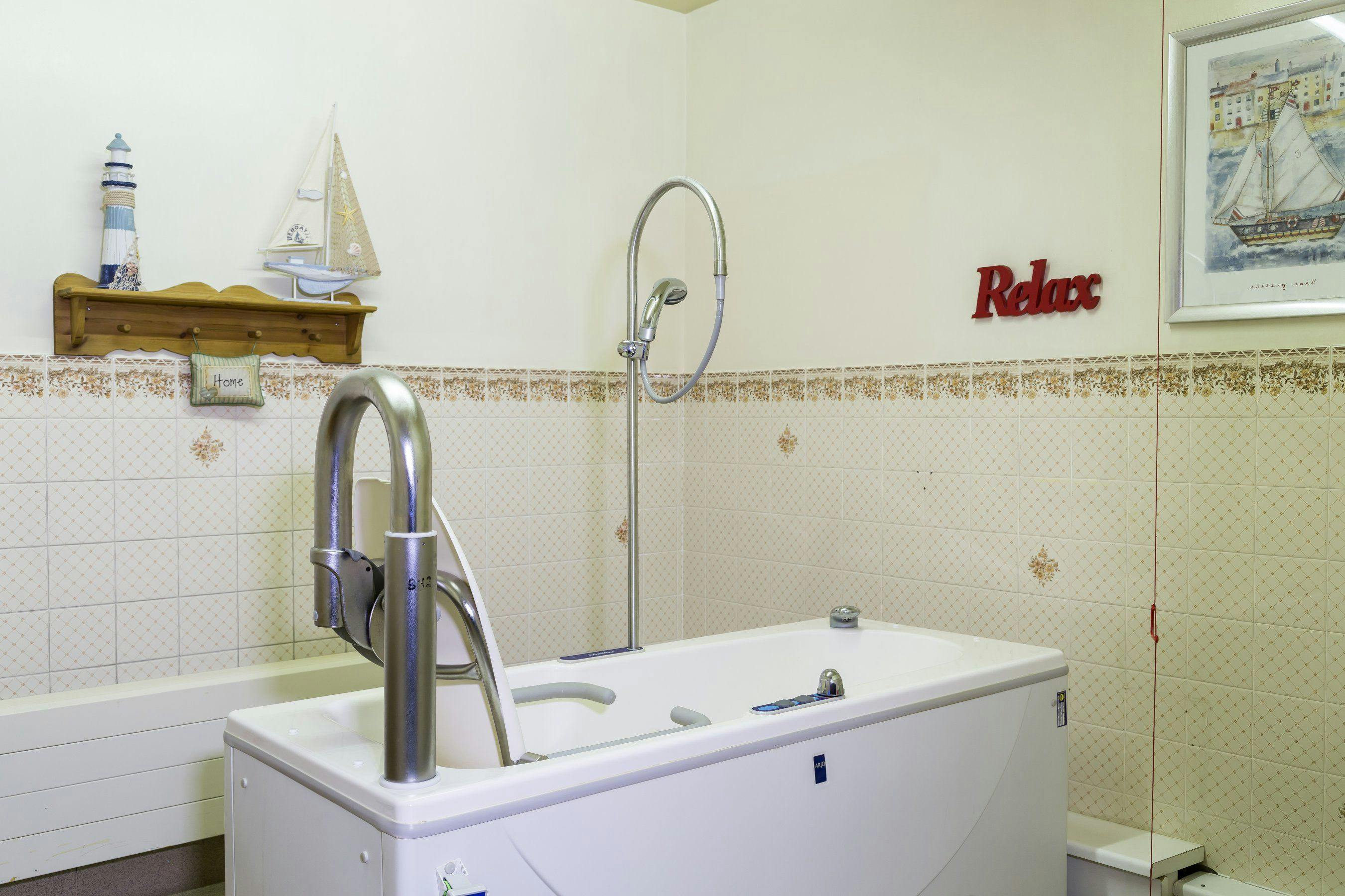 Spa Bathroom at Mallard Court Care home in Bridlington, East Riding of Yorkshire