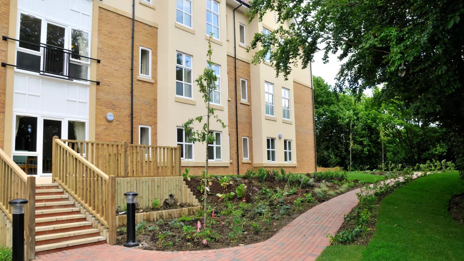 Exterior of Jubilee Court care home in Stevenage, Hertfordshire
