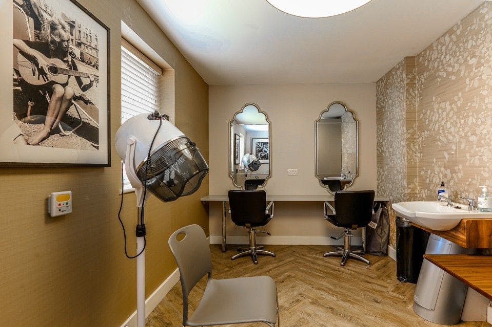 Salon at Kingfisher House Care Home in North Tyneside, Tyne and Wear