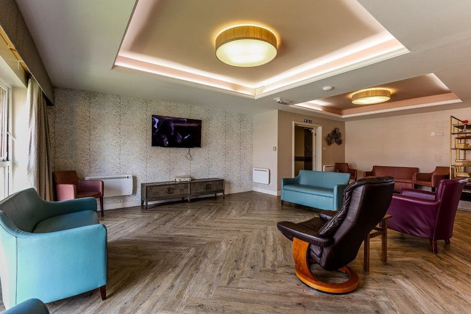 Communal Lounge at Kingfisher House Care Home in North Tyneside, Tyne and Wear