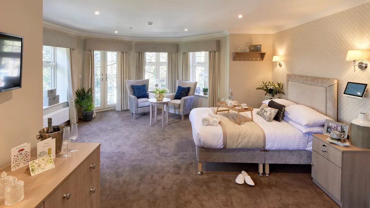 Bedroom at Lady Jane Court Care Home in Leicester, Leicestershire