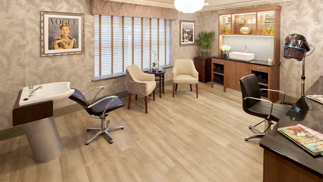 Salon at Lady Jane Court Care Home in Leicester, Leicestershire