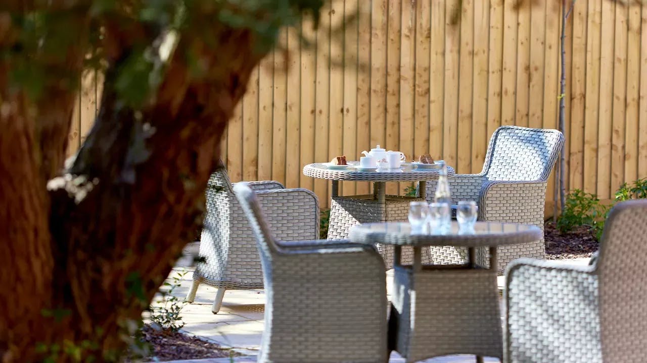 Garden at Lady Jane Court Care Home in Leicester, Leicestershire