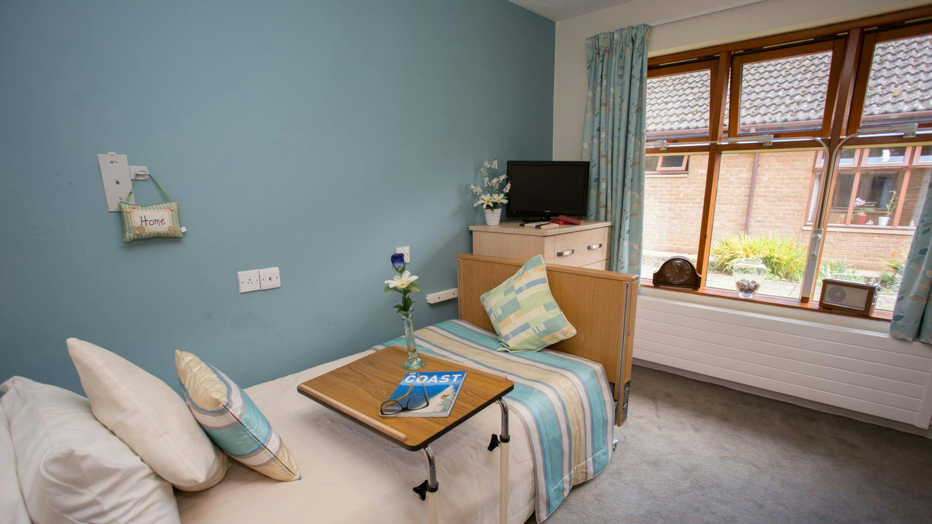 Bedroom at Lake House Care Home in Banbury, Oxfordshire