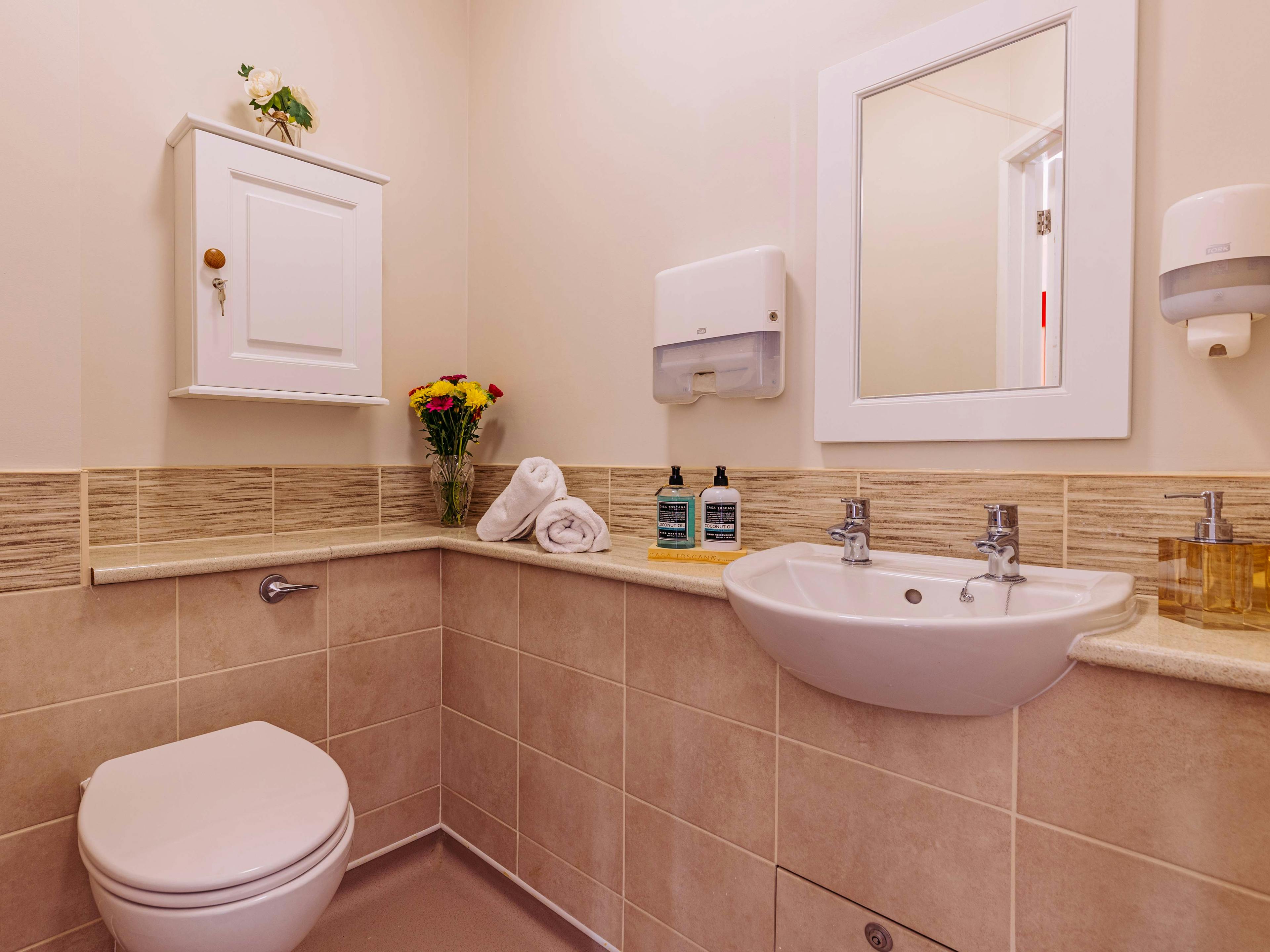 Bathroom at Lanercost House Care Home in Carlisle, Cumbria