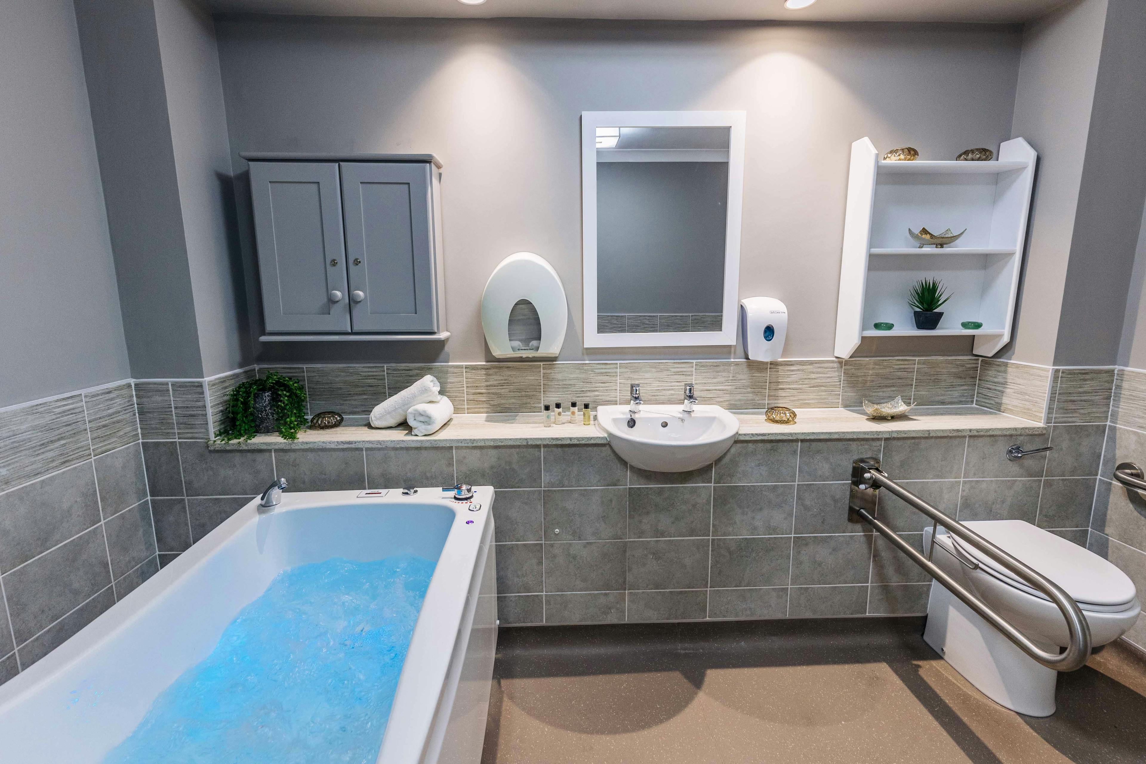 Bathroom at Lawton Manor Care Home in Kidsgrove, Newcastle-under-Lyme