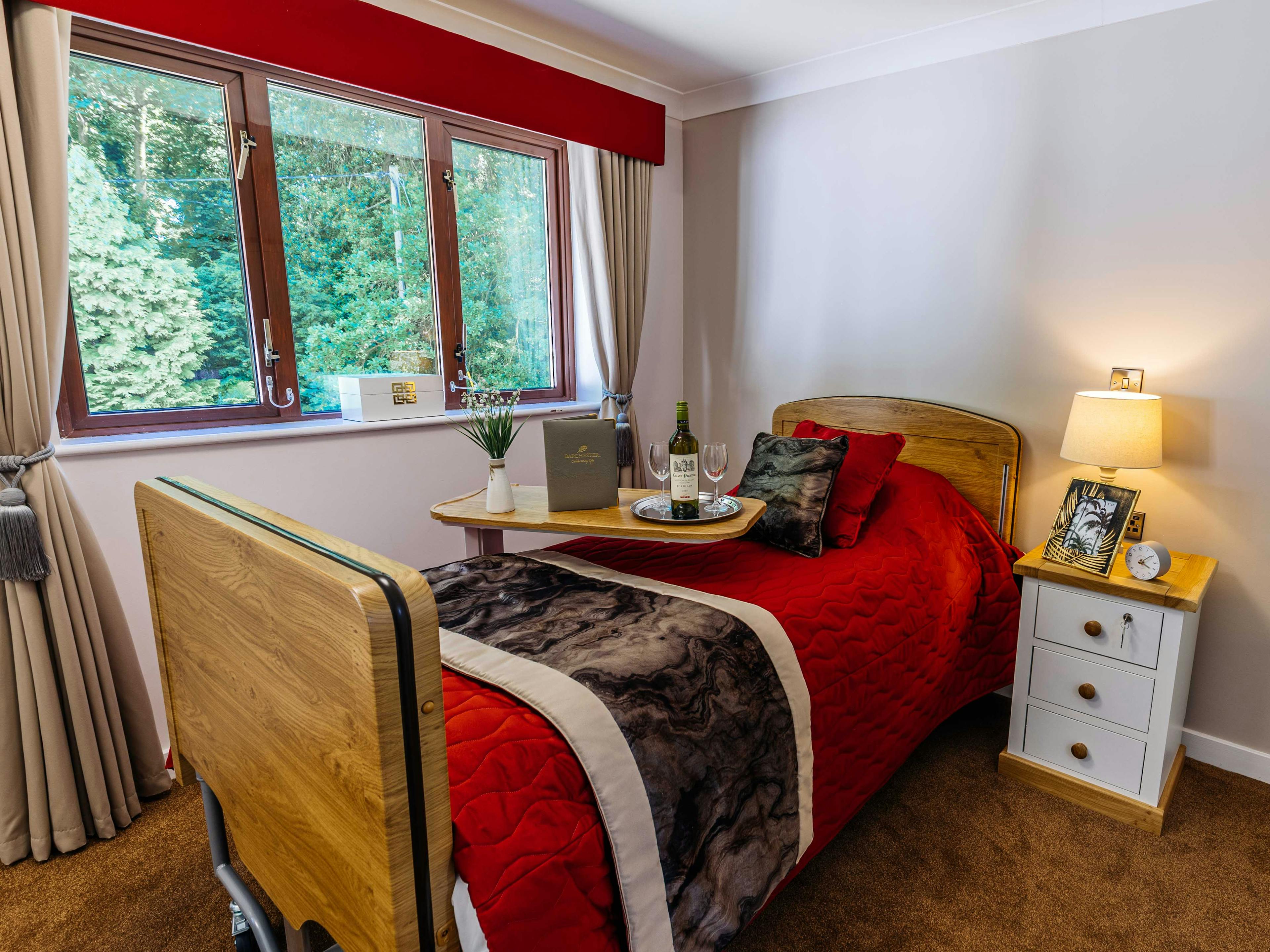 Bedroom at Lawton Manor Care Home in Kidsgrove, Newcastle-under-Lyme
