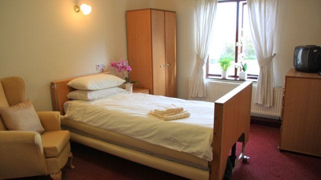 Bedroom at Manor Park Care Home in Castleford, Wakefield