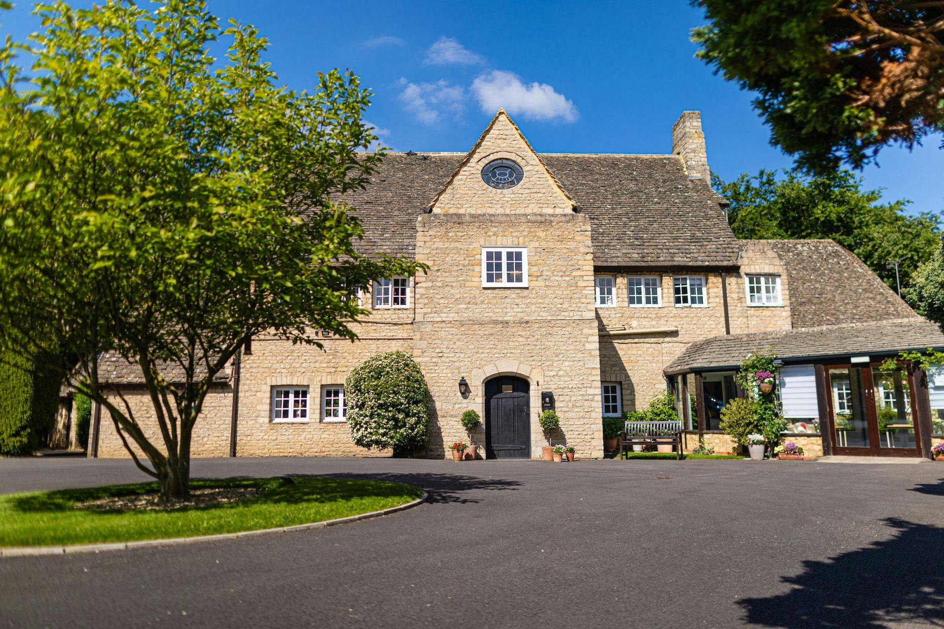 Exterior of Merryfield House care home in Witney