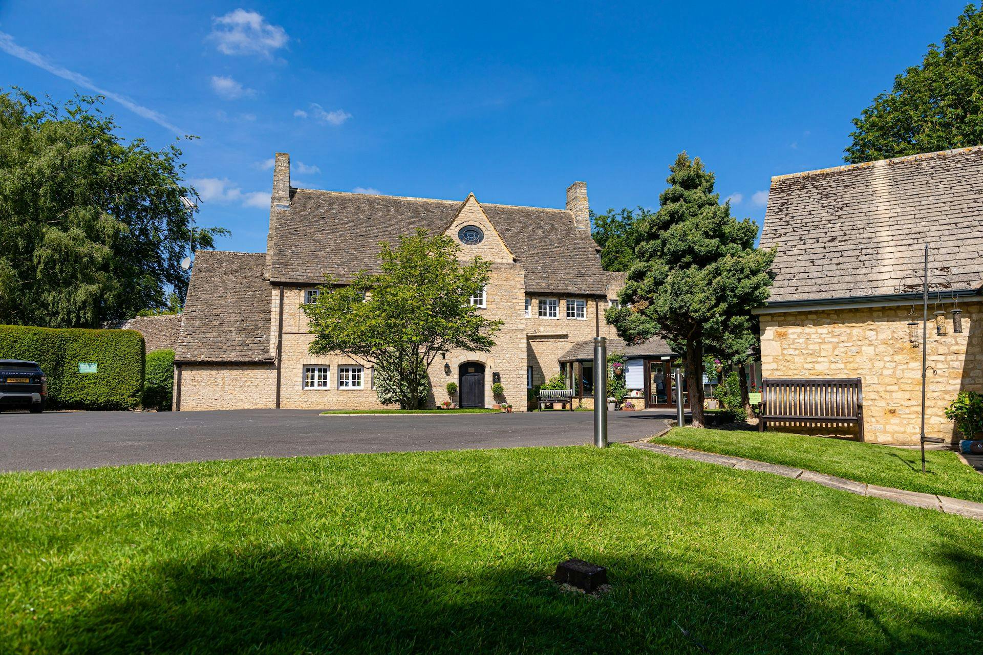 Exterior of Merryfield House care home in Witney
