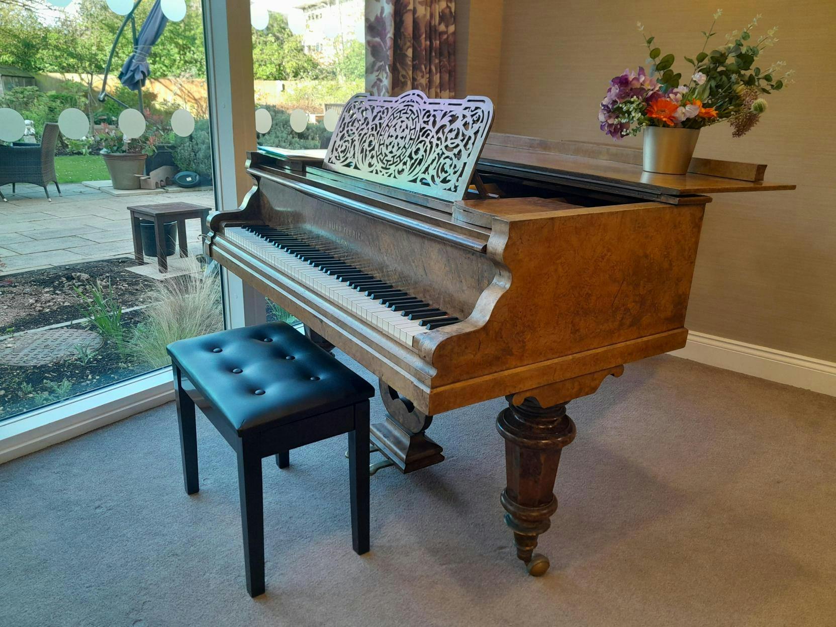 Piano of Cambridge Manor care home in Cambridge, Cambridgeshire